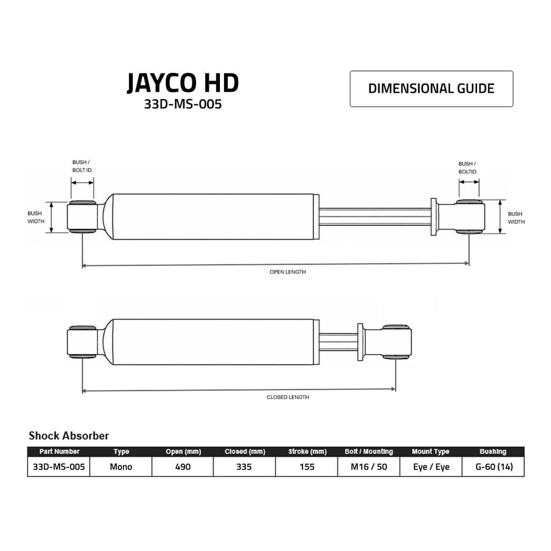 Jayco HD - 46 Monotube - Premium Shock Absorber